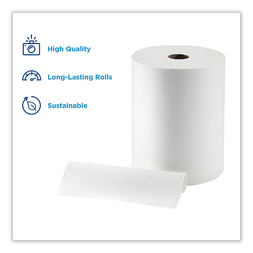 enMotion&reg; Paper Towel High Capacity Rolls, 1-Ply, 10" x 800 ft, White, 6 Rolls/Carton (89460)
