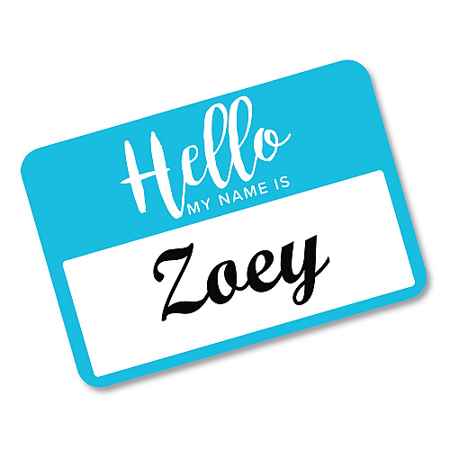 Avery Flexible Adhesive Name Badge Labels, "Hello", 3 3/8 x 2 1/3, Assorted, 120/PK (8722)
