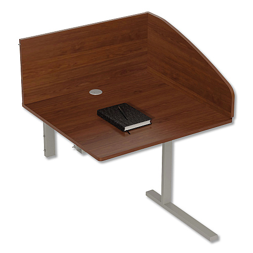 Linea Italia Study Carrell Add On, 1-Leg, 31.25 x 23.25 x 45.25, Cherry (SC802CH)