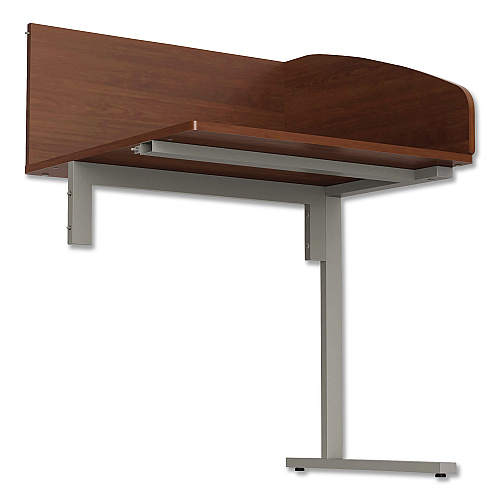 Linea Italia Study Carrell Add On, 1-Leg, 31.25 x 23.25 x 45.25, Cherry (SC802CH)