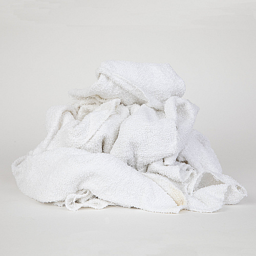 W50cb Wall Washing Terry Wipers White - 25lb Box (N-W50CB-25)