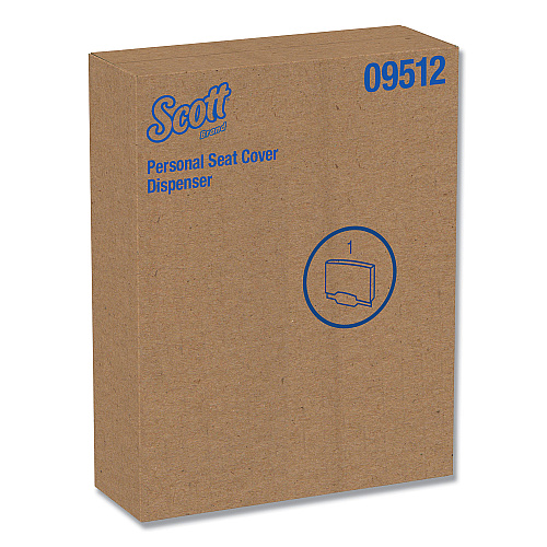 Scott Personal Seat Cover Dispenser, 16.6 x 2.5 x 12.3, Stainless Steel (09512)