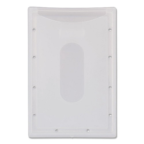 Advantus Clear ID Card Holder, Horizontal, Clear 2.31" x 3.69" Holder, 2.13" x 3.38" Insert, 25/Pack (97100)