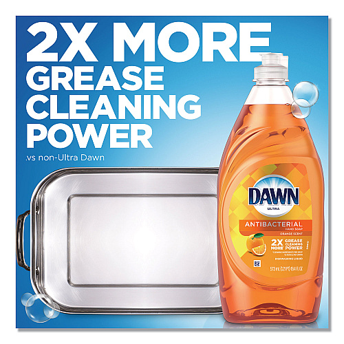 Dawn Ultra Antibacterial Dishwashing Liquid, Orange, 40 oz Bottle (91092EA)