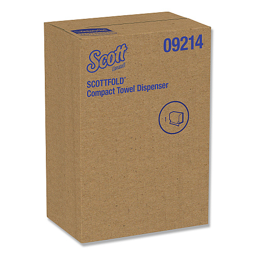 Scottfold Folded Towel Dispenser, 10.75 x 4.75 x 9, White (09214)