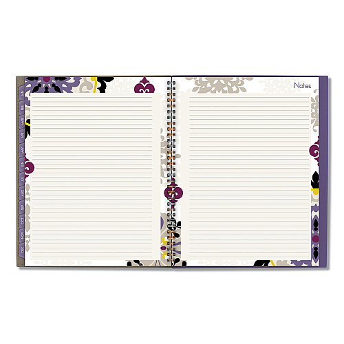 Cambridge Vienna Weekly/Monthly Appointment Book, Geometric Artwork, 11 x 8.5, Purple/Tan Cover, 12-Month (Jan to Dec): 2026 (122905)