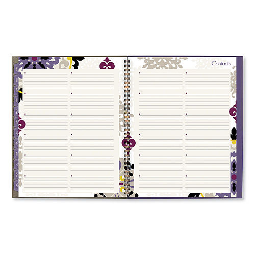 Cambridge Vienna Weekly/Monthly Appointment Book, Geometric Artwork, 11 x 8.5, Purple/Tan Cover, 12-Month (Jan to Dec): 2026 (122905)