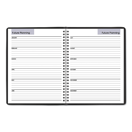 AT-A-GLANCE DayMinder Monthly Planner with Notes Column, Ruled Blocks, 8.75 x 7, Black Cover, 12-Month (Jan to Dec): 2026 (G40000)