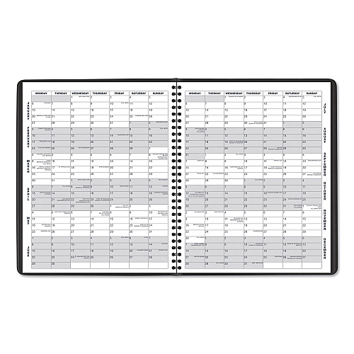 AT-A-GLANCE Monthly Planner, 11 x 9, Black Cover, 15-Month: Jan 2027 to Mar 2028 (7026005)