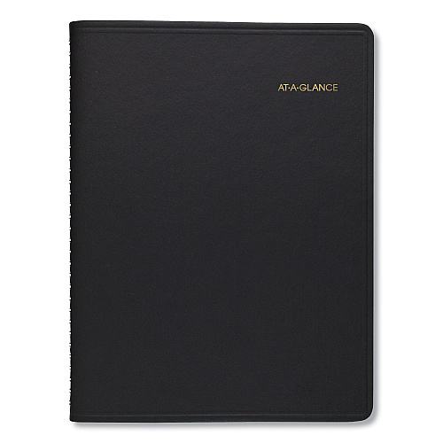 AT-A-GLANCE Two-Person Group Daily Appointment Book, 11 x 8, Black Cover, 12-Month (Jan to Dec): 2026 (7022205)