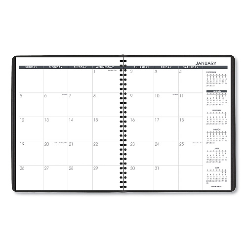 AT-A-GLANCE Monthly Planner, 11 x 9, Navy Cover, 15-Month: Jan 2026 to Mar 2027 (7026020)