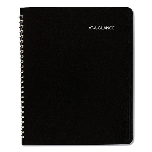 AT-A-GLANCE DayMinder Monthly Planner with Notes Column, Ruled Blocks, 8.75 x 7, Black Cover, 12-Month (Jan to Dec): 2026 (G40000)