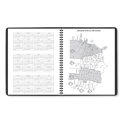 AT-A-GLANCE Monthly Planner, 11 x 9, Black Cover, 15-Month: Jan 2027 to Mar 2028 (7026005)