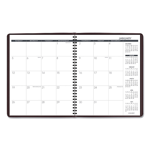 AT-A-GLANCE Monthly Planner, 11 x 9, Winestone Cover, 15-Month: Jan 2026 to Mar 2027 (7026050)