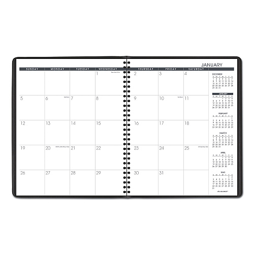 AT-A-GLANCE Monthly Planner, 11 x 9, Black Cover, 15-Month: Jan 2027 to Mar 2028 (7026005)