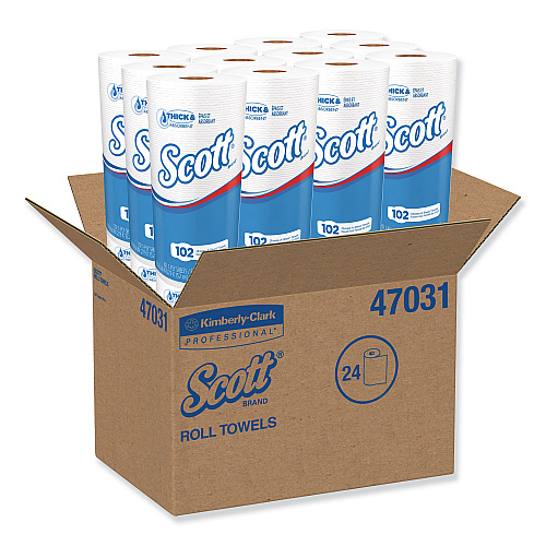 Scott&reg; Choose-A-Sheet Kitchen Paper Towels, 1-Ply, 24 Rolls (47031)