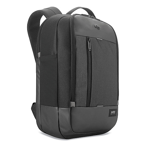 SOLO Magnitude Backpack, Fits Devices Up to 17.3", Polyester, 12.5 x 6 x 18.5, Black Herringbone (GRV7004)