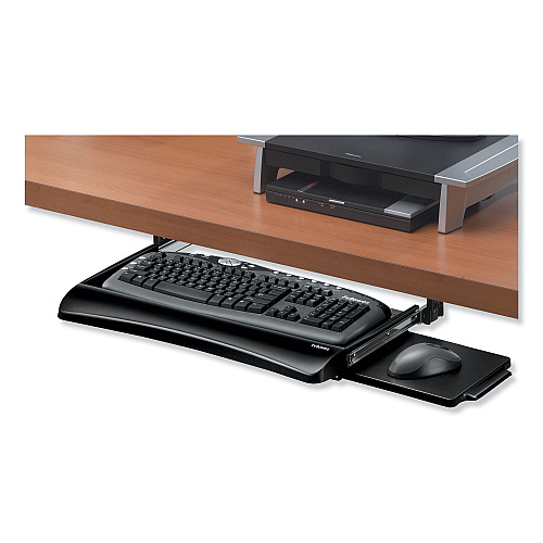 Fellowes Office Suites Underdesk Keyboard Drawer, 20.13w x 7.75d, Black (9140303)