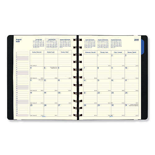 Filofax Soft Touch 17-Month Planner, 10.88 x 8.5, Black Cover, 17-Month: Aug 2025 to Dec 2026 (C1811001)
