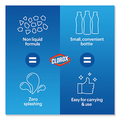 Clorox Control Bleach Crystals, Regular, 24 oz Canister, 6/Carton (31342)