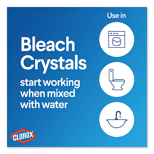 Clorox Control Bleach Crystals, Regular, 24 oz Canister, 6/Carton (31342)