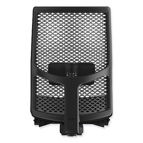 HON Ignition 2.0 4-Way Stretch Mid-Back Mesh Task Chair, Adjustable Lumbar Support, Black Seat/Back, Black Base (I2M2BMLU10TK)