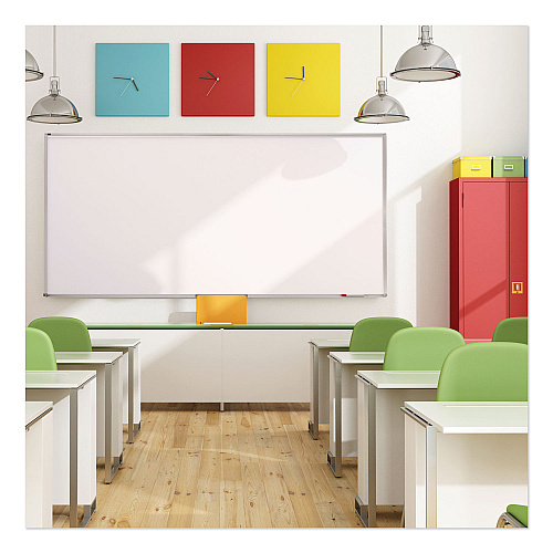 Quartet Porcelain Magnetic Whiteboard, 96 x 48, White Surface, Silver Aluminum Frame (PPA408)