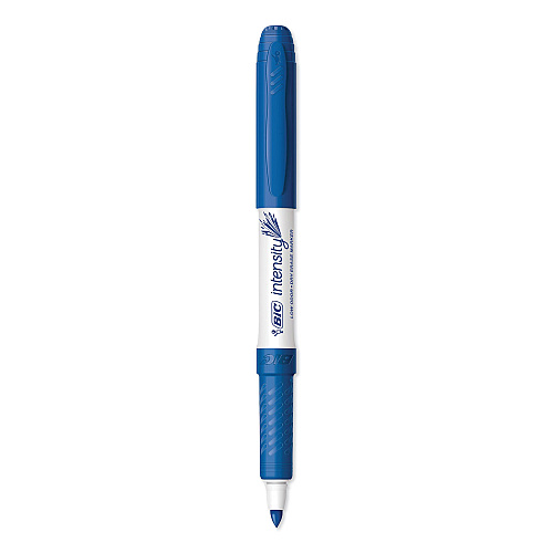 BIC Intensity Low Odor Fine Point Dry Erase Marker, Fine Bullet Tip, Blue, Dozen (GDE11BE)