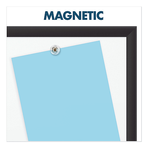 Quartet Classic Series Porcelain Magnetic Dry Erase Board, 60 x 36, White Surface, Black Aluminum Frame (2545B)