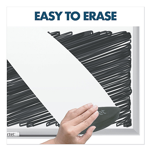 Quartet Classic Series Porcelain Magnetic Dry Erase Board, 36 x 24, White Surface, Silver Aluminum Frame (2543)