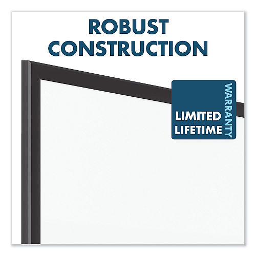 Quartet Classic Series Porcelain Magnetic Dry Erase Board, 60 x 36, White Surface, Black Aluminum Frame (2545B)