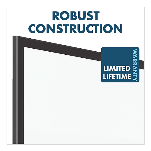 Quartet Classic Series Porcelain Magnetic Dry Erase Board, 96 x 48, White Surface, Black Aluminum Frame (2548B)