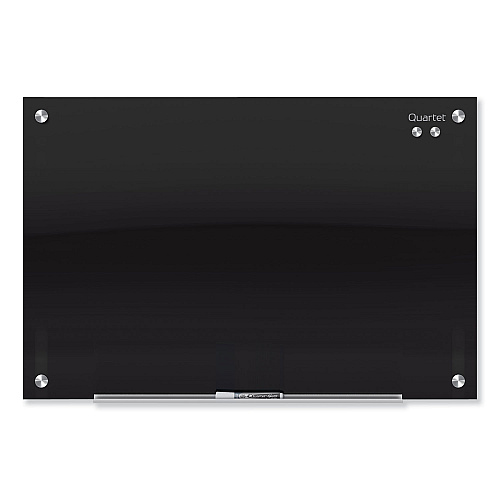 Quartet Infinity Glass Marker Board, 96 x 48, Black Surface (G9648B)
