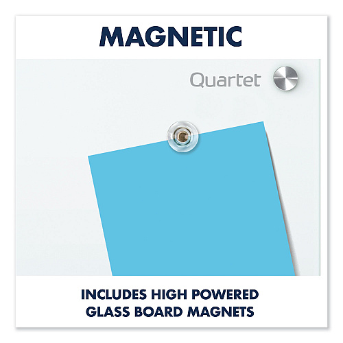 Quartet Infinity Glass Marker Board, 36 x 24, White Surface (G3624W)