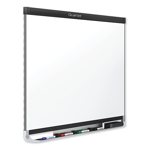 Quartet Prestige 2 DuraMax Magnetic Porcelain, 96 x 48, White Surface, Black Aluminum/Plastic Frame (P558BP2)