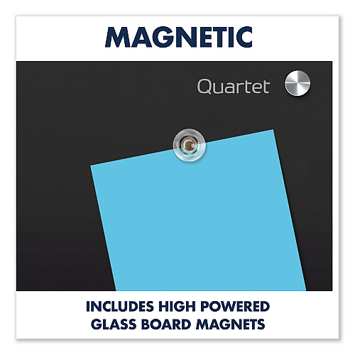 Quartet Infinity Glass Marker Board, 96 x 48, Black Surface (G9648B)