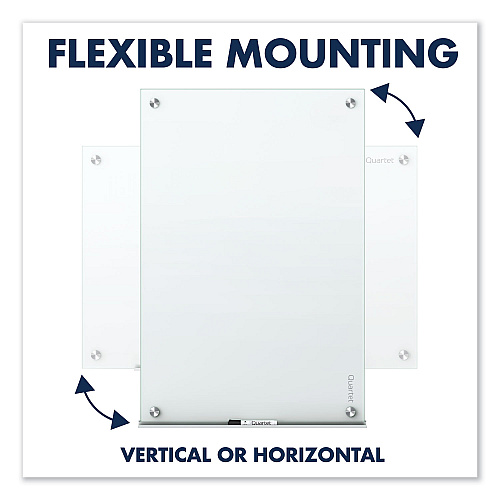 Quartet Infinity Glass Marker Board, 36 x 24, White Surface (G3624W)