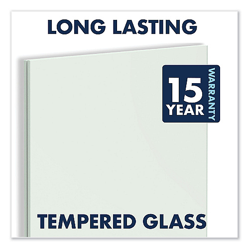 Quartet Desktop Magnetic Glass Dry-Erase Panel, 23 x 17, White Surface (GDP1723W)