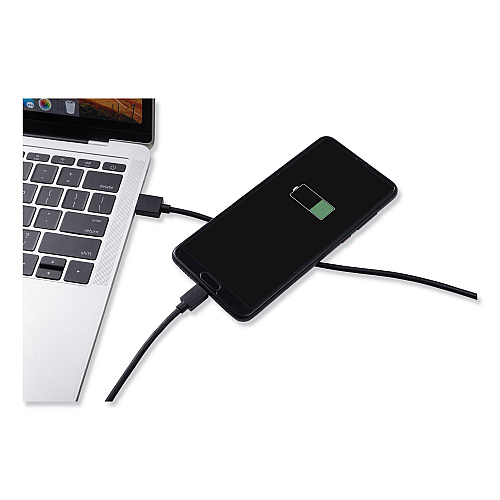 Innovera USB to USB-C Cable, 6 ft, Black (IVR30014)