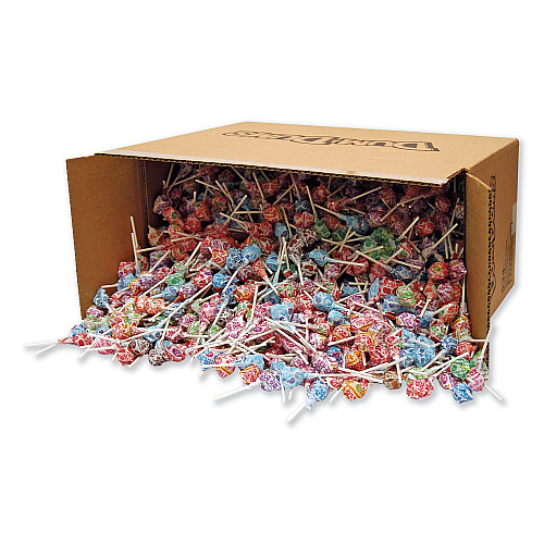 Spangler Dum-Dum-Pops, Assorted Flavors, Individually Wrapped, Bulk 30 lb Carton (534)