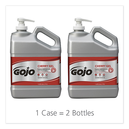 GOJO Cherry Gel Pumice Hand Cleaner, Cherry Scent, 1 gal (235802EA)