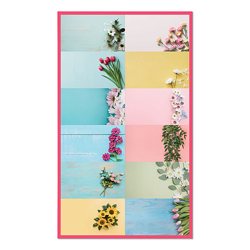 Blueline Romantic Wall Calendar, Floral Photography, 12 x 17, White/Multicolor Sheets, 12-Month (Jan to Dec): 2026 (C173122)