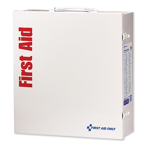 First Aid Only ANSI 2015 Class A+ Type I and II Industrial First Aid Kit 100 People, 676 Pieces, Metal Case (90575)