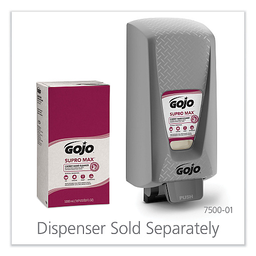 GOJO SUPRO MAX Hand Cleaner Refill, Cherry Scent, 5,000 mL, 2/Carton (758202)