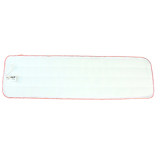Microfiber Scrubbing Wet Mop 18" Red, Bag Of 12 (LWRS18)