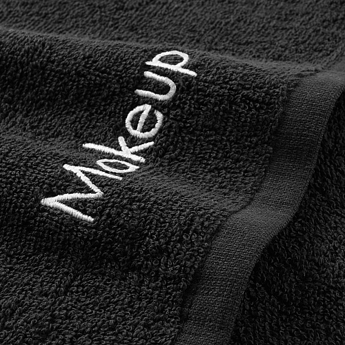 Cotton Makeup Washcloth 13x13 Black - Pack Of 6 (MAKEUP-13X13)