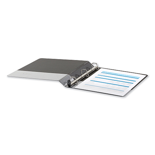 Universal Deluxe Easy-to-Open D-Ring View Binder, 3 Rings, 1" Capacity, 11 x 8.5, Black (UNV30711)