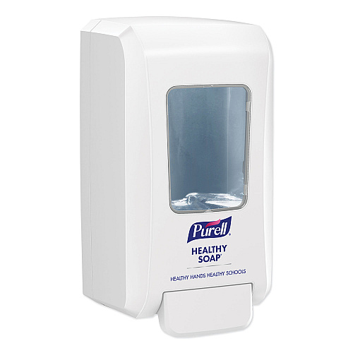 PURELL FMX-20 Soap Push-Style Dispenser, 2,000 mL, 4.68 x 6.5 x 11.66, For K-12 Schools, White, 6/Carton (524006CT)