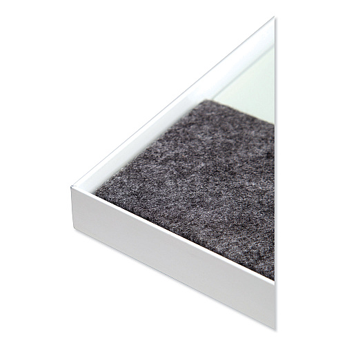 U Brands 3N1 Magnetic Glass Dry Erase Combo Board, 47 x 35, Month View, Gray/White Surface, White Aluminum Frame (3198U0001)