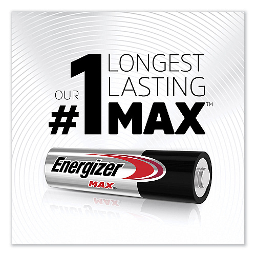 Energizer MAX Alkaline AA Batteries, 1.5 V, 4/Pack (E91BP4)